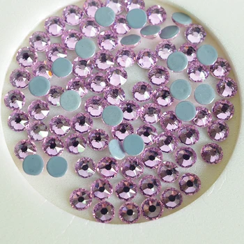 

16 Cut Crystal Rhinestones hot back Light Rose Pink Stones SS16 SS20 Iron On Crystals Hotfix Rhinestones Clothing decoration
