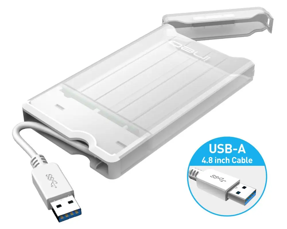 Ineo HDD чехол без инструментов Внешний USB 3,0 для SATA 2,5 дюймов жесткий диск SSD корпус Caddy с UASP [T2573]