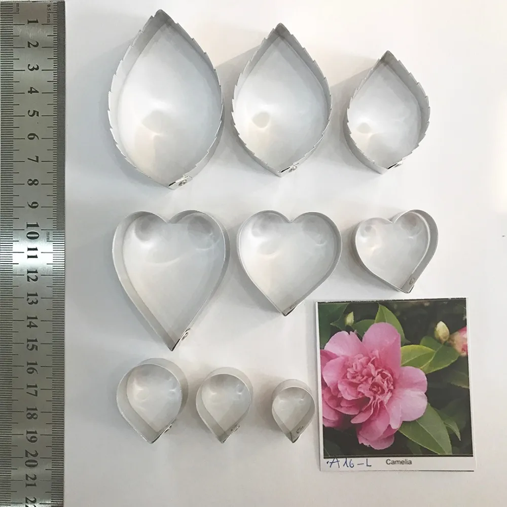 

Camelia Petal and Leaf Full Set Cutters, Sugarcraft cutters,flower cutter, sugarcraft tools, Clay tools,Clay cutters