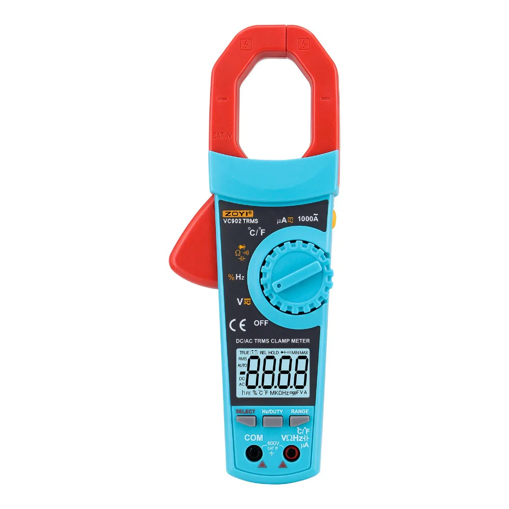 

ZOYI VC902 High Precision Clamp Meter Auto Digital AC/DC Multimeter Current Clamp Pincers Voltage Capacitor Resistance Tester