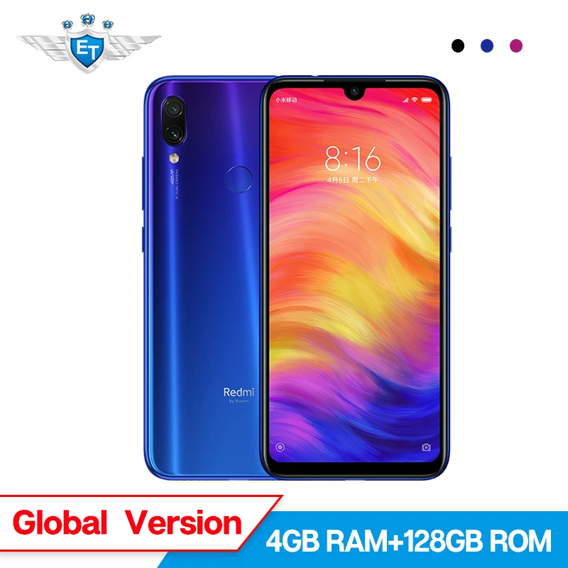 

Global Version Xiaomi Redmi Note 7 4GB 128GB Note7 Snapdragon 660 48MP Dual Camera 6.3'' Full Screen Mobile Phone 4000mAh CE FCC