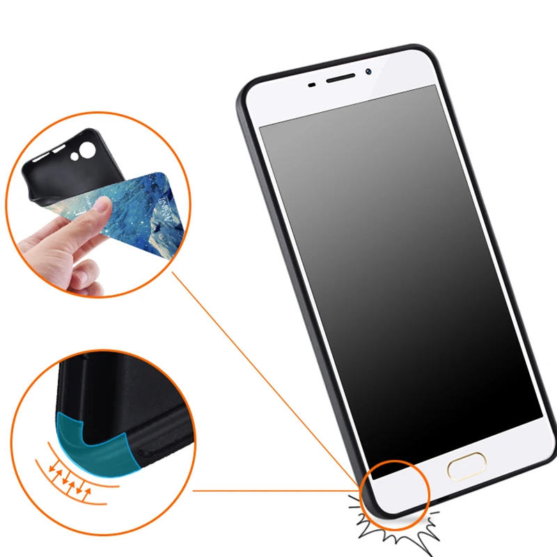 Meizu M5 Note Case Original Cover for Meizu M5 Note Case bag Cover Skin Wolf Fish Skull m5 note Fundas 100% BiNFUL 6