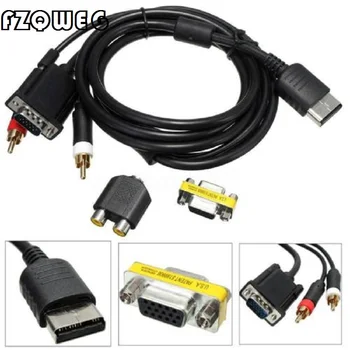 

FZQWEG VGA High Definition Cable RCA Sound Adapter HD box PAL NTSC For Sega Dreamcast