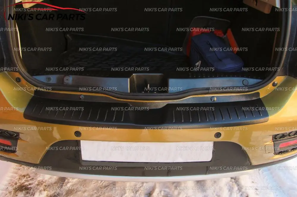 Защитная пластина заднего бампера для Renault Sandero/Stepway- пластик ABS Защитная Накладка порога