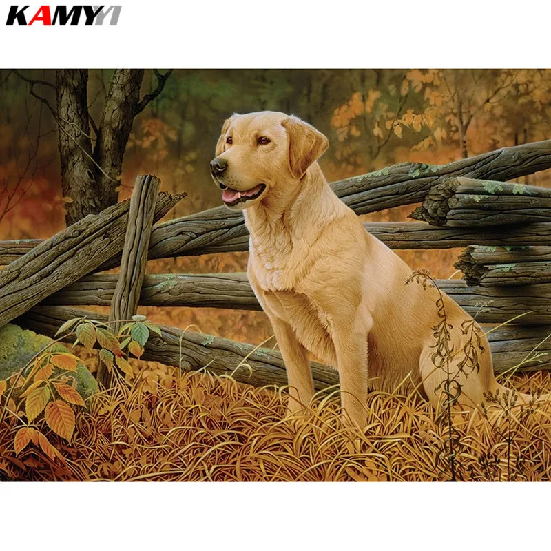 

Full Square Diamond embroidery Full Loyal dog Round Diamond mosaic DIY 3D Diamond painting Cross stitch