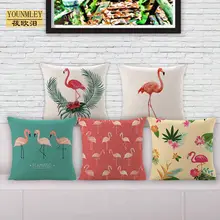 Funda de almohada de verano Tropical flamenco sofá cama decoración del hogar funda de cojín 18 