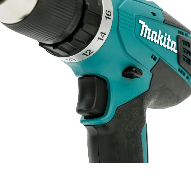 Дрель-шуруповерт аккумуляторная Makita DF457DWE (2 скорости, реверс, пластиковый кейс)