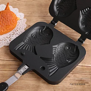 

Non stick Coating Waffle Die Cooking Surface Mini Lovely fish pattern waffle maker baking die Breakfast Bakeware