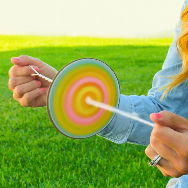 DIY Paper Spinner Wheel Children Funny Toy Autism Fidget Sensory Stress Relief School Toyin