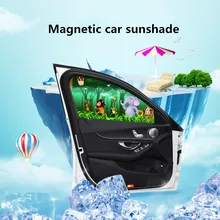 Автомобиль лобовое стекло автомобиля солнцезащитный козырек шторы милый Декор автомобиля по мотивам мультфильма задняя боковая Солнцезащитная шторка защита окна шторы 78 см* 50 см