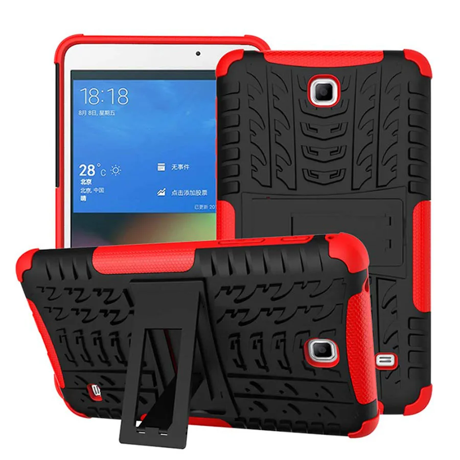 Shockproof Case For Samsung Galaxy Tab 4 7.0 inch SM-T230 T231 Removable Armor Hard Cover Kickstand Stand Tablet Case +Pen+Film (11)