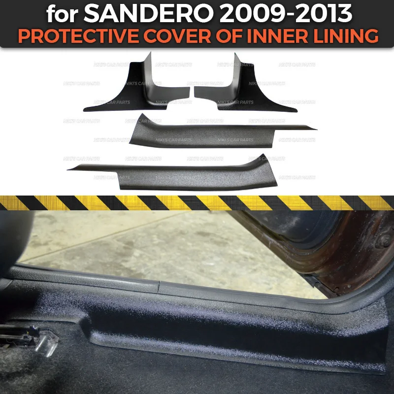Защитные чехлы для Renault / Dacia Sandero 2009-2013 внутренняя накладка из АБС-пластика