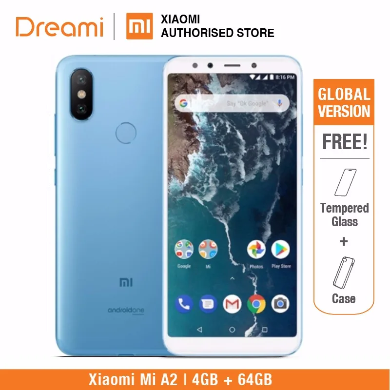 Global Version Xiaomi Mi A2 64GB ROM 4GB RAM  (Brand New and Sealed) mia2 64gb