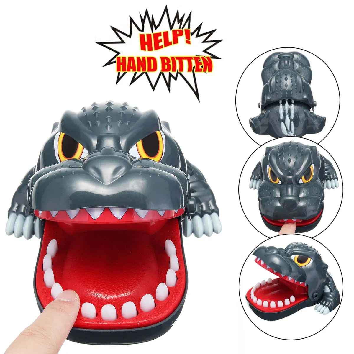 

Funny Terror Big Mouth Dinosaur Bite Finger Tricky Toy Games for Parent-child Kid Playing Game Novelty Gag Toy Gift
