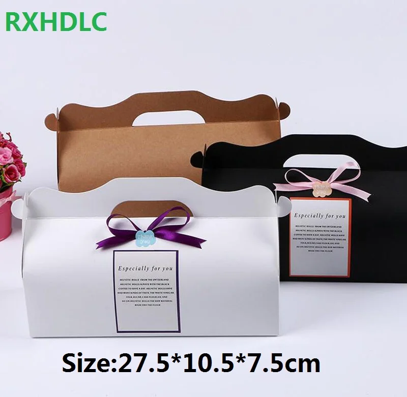 Baking Packaging White Kraft long paragraph roll cake box ... Baking Packaging White Kraft long paragraph roll cake box ...