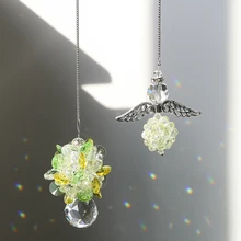 H& D DIY Хрустальная люстра шар подвески Радуга Ангел Suncatchers Рождественская елка подвесная/украшение дома в окно