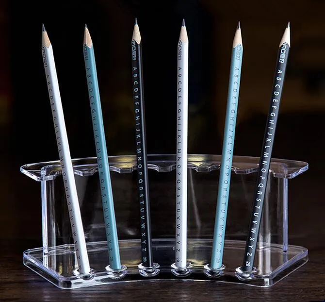  Acrylic Pen Holder Cosmetic Brush Eyeshadow Pencil color Pen Lipstick Display Stand Rack Cosmet Sup
