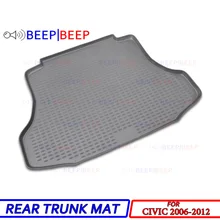 Для Honda Civic 2006-2012 багажник автомобиля лайнера загрузки багажника ЛОТОК ковровое покрытие загрузки грузовой сзади коврик дорожная сумка тюнинг автомобилей украшения