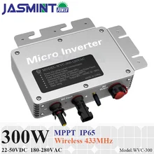 300W Waterproof Grid Tie Micro Inverter with Communication for 300W PV Panel 22-45VDC 190-260VAC MPPT Pure Sine Wave Inverter