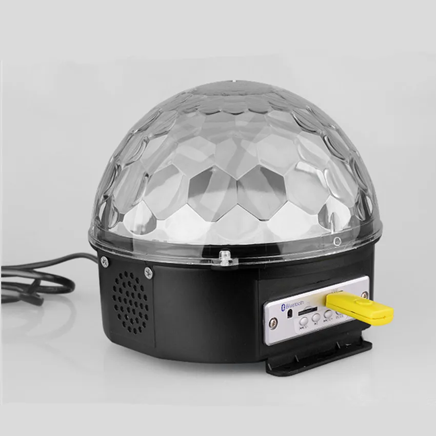 

9 colors Remote LED Magic Ball MP3 Sound Control Stage Light Magic Crystal Ball Lamp Bluetooth Disco ball Laser Wedding effect