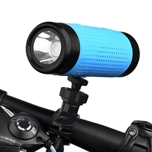 Портативный динамик колонка fm Bluetooth радио динамик Водонепроницаемый Открытый велосипед беспроводной фонарик с динамиком+ PowerBank+ крепление для велосипеда