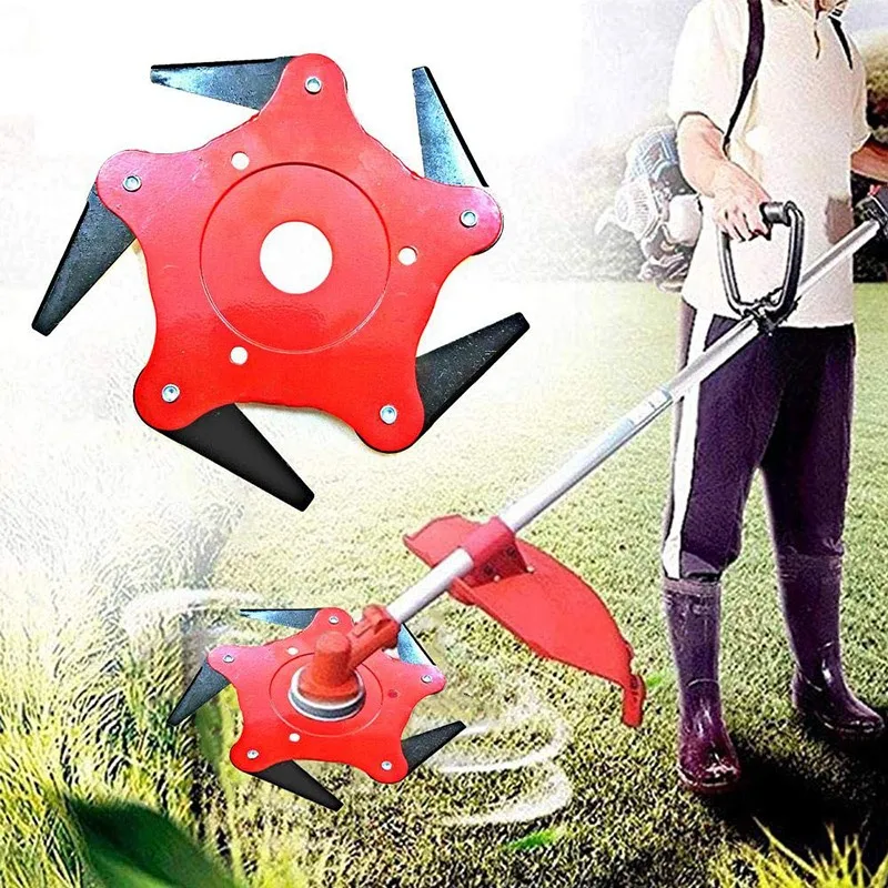 

Upgrade Trimmer Head 65Mn lawnmower New five-leaf Grass Metal Blade Petrol Brush Cutter Universal Garden Power Tools