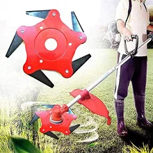 Upgrade Trimmer Head 65Mn lawnmower New five-leaf Grass Metal Blade Petrol Brush Cutter Universal Garden Power Tools