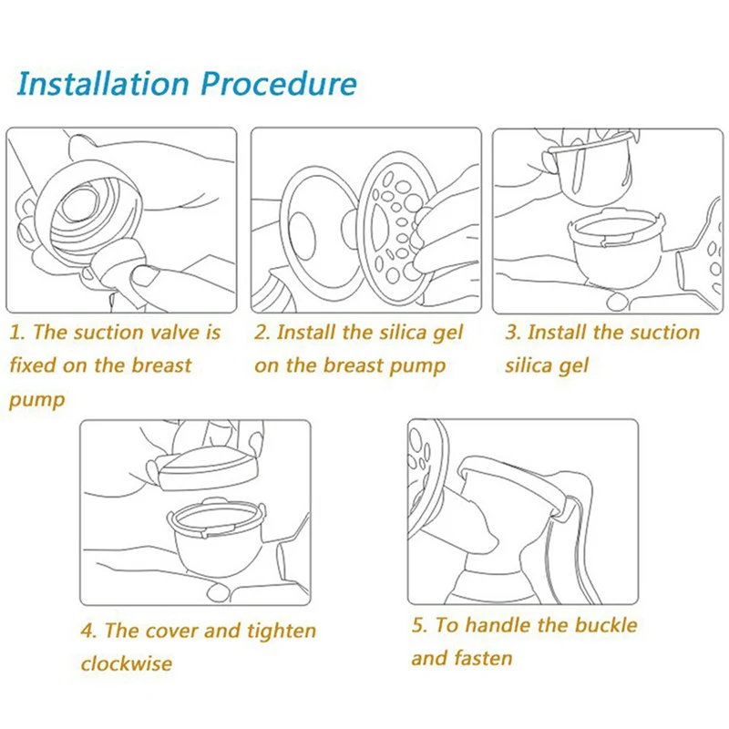 Manual Breast Pump BPA Free Baby Breast Feeding Powerful Nipple Suction Baby Silicon PP Convenient Breast Milk Pump Bottle T0103 (5)