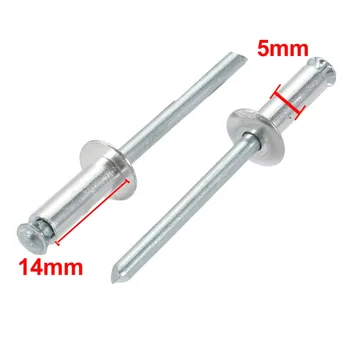 

100pcs 5x14/16/18/20mm Blind Rivets Aluminum Decor Dome Head Open End Rivet Fasteners For Machines Electrical Appliances