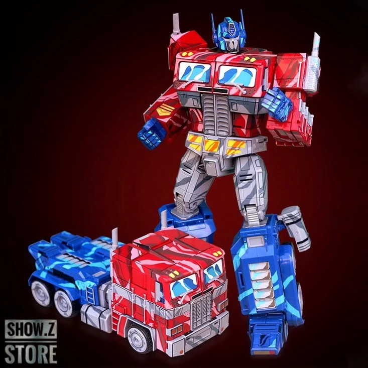 

[Show.Z Store] YueXing YX Transform World MMP-10E MMP10E Commander OP Comic Cell Shaded Version Transformation Action Figure