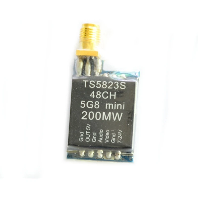 

New Arrival TS5823S Micro VTX 5.8G 200mW 48CH Mini FPV Transmitter SMA RP-SMA For RC Racer