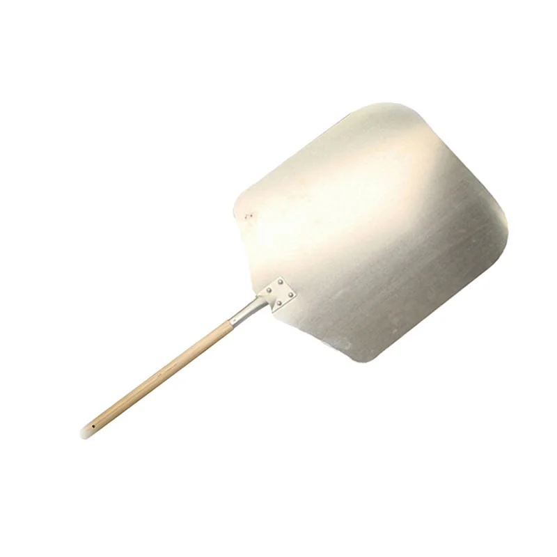 

Pizza Cutter Pizza Shovel Wooden Handle Cheese Pizza Peels Lifter Tools Aluminum Cake Shovel Baking Tools