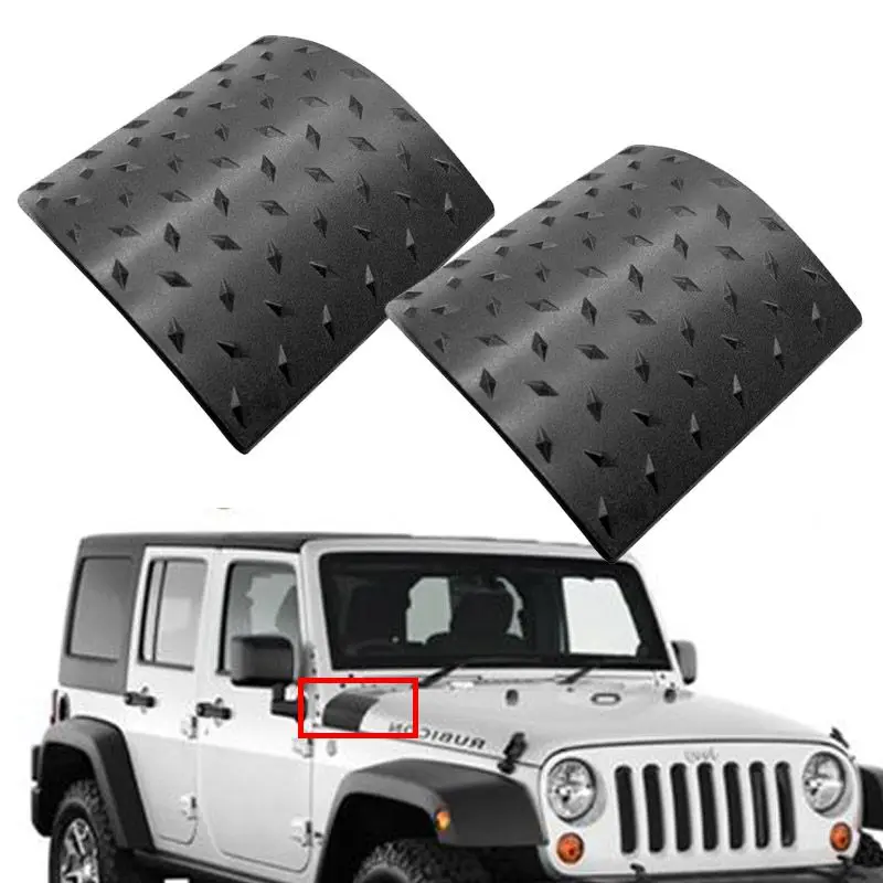 A Pair Black Cowl Body Armor Outer Cowling Cover For Jeep Wrangler 2007