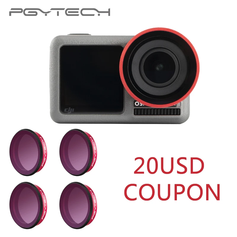 

PGYTECH ND-PL 4 SET For DJI Osmo Action Professional Filters ND 8 16 32 64 PL lens Filter ND8PL ND16 ND32 ND64 PL