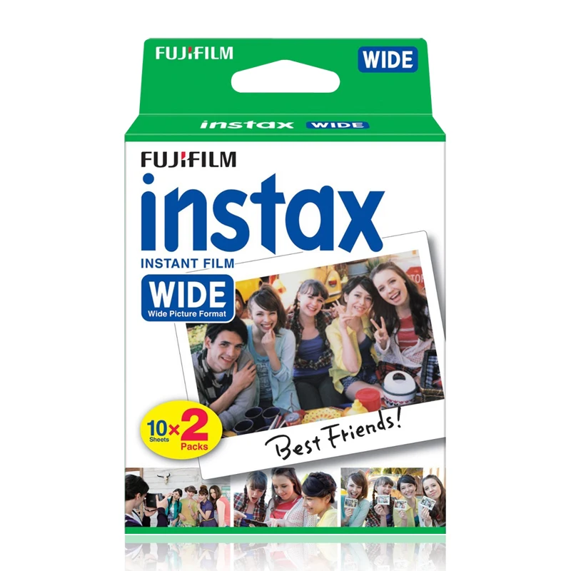 Для Fujifilm Instax Wide мгновенный белый край 60 пленка для Fuji Instax камера 100 200 210 300 500AF