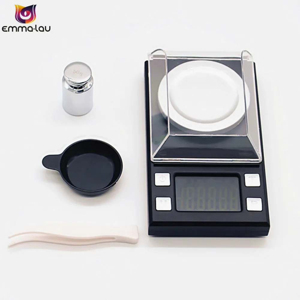 50g/0.001g Electronic Scales LCD Precision Digital Scale 0.001g Jewelry
