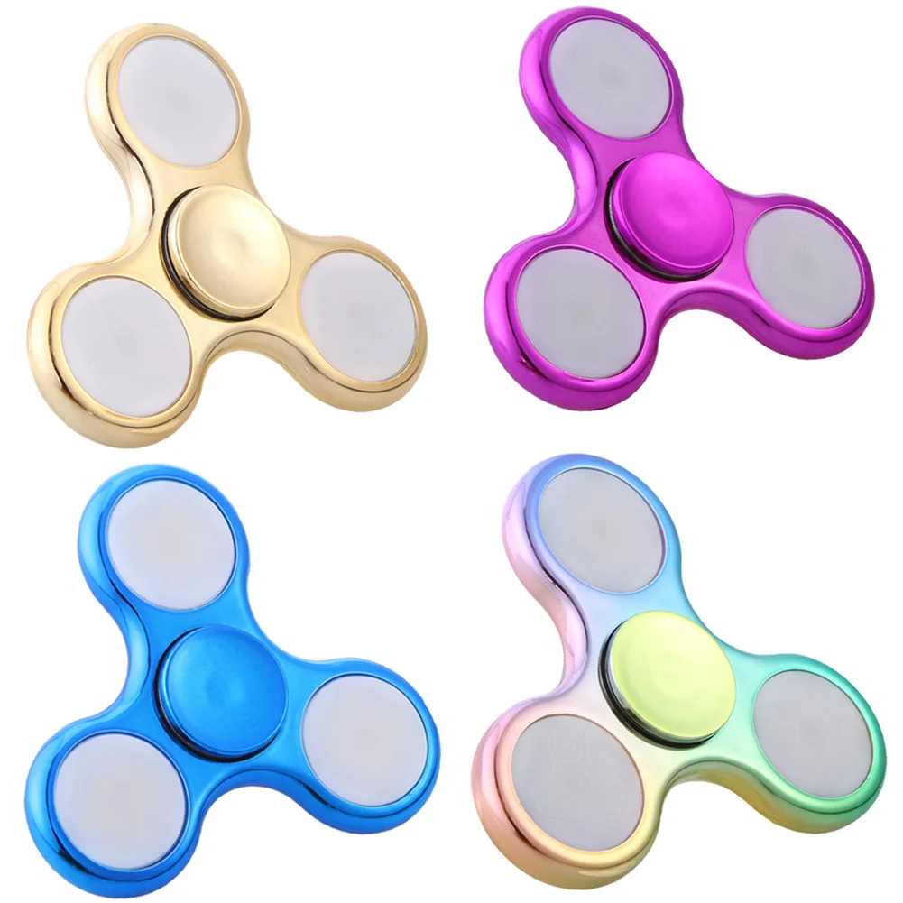 

1PC  LED Flash Light Fidget Hand Spinner Finger Toy New Arrival EDC Focus Gyro Gift For Children Kids Adult