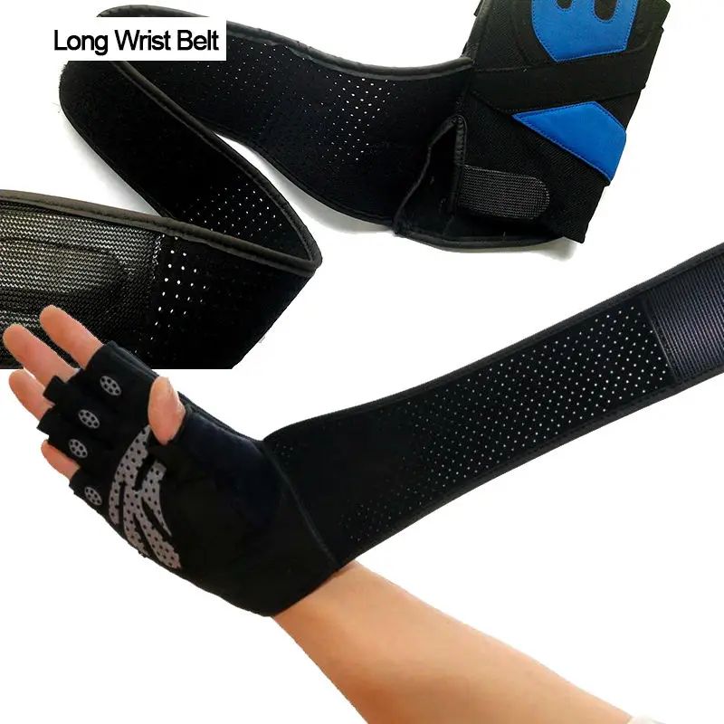 Gym Crossfit luva Fitness Gloves Long Wrist Belt Body Building powerlifting equipment Gloves Barbell Dumbbell pull Gym Crossfit luva Fitness Gloves Long Wrist Belt Body Building powerlifting equipment Gloves Barbell Dumbbell pull