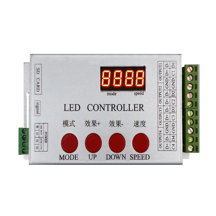 

DMX512 controller RGB light with dimmer SD card program 12 / 24VRGB full color Symphony Controller