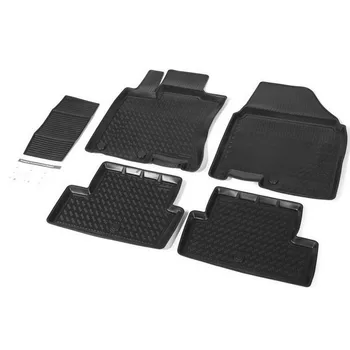 

Floor mats into saloon for Nissan Qashqai J10 2007-2013 5 pcs/set (Rival 14105003)