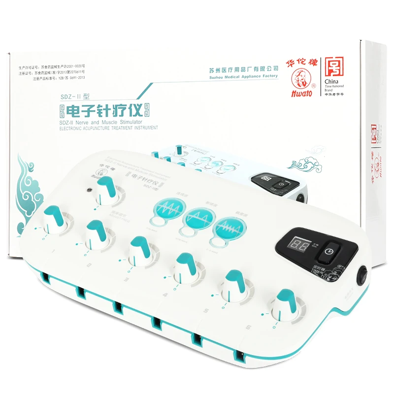 Hwato Electronic Acupunture Treatment Instrument Sdz-Ii Healthcare 6 Outputs Automatic Timing Treatment Intead Of Manual Massage