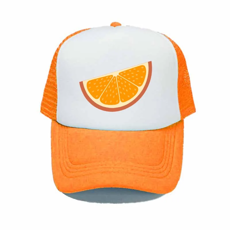 orange trucker cap