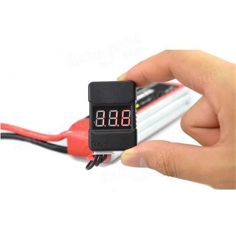 BX100 1 8S Lipo тестер напряжения батареи/сигнал тревоги низкого напряжения/напряжение