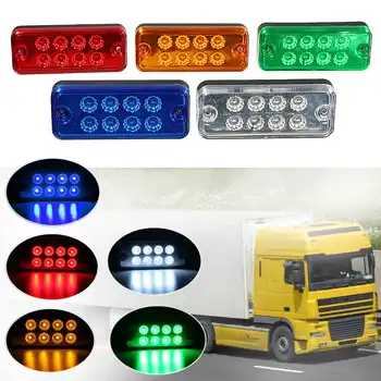 

12V 24V 8 LED Side Maker Recovery Position Light Lamp Trailer Truck Caravan