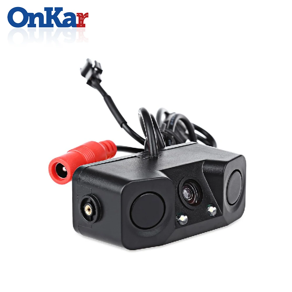 ONKAR 2019 3 в 1 Автомобильная камера заднего хода Автомобильный датчик парковки 170 HD видео с 2 датчиками s индикатор зуммера сигнализации