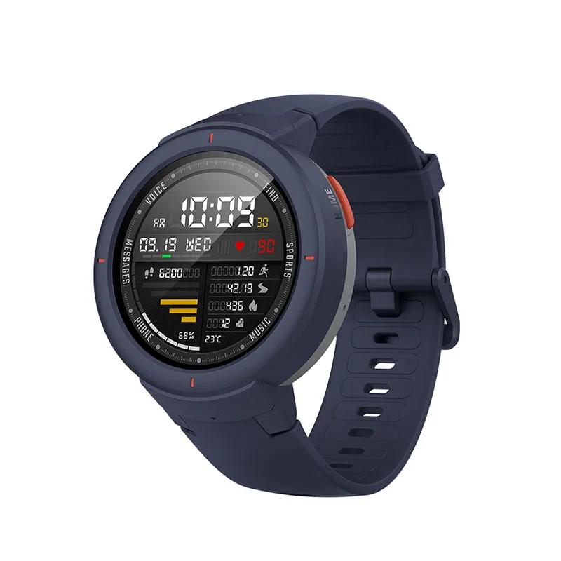 Смарт-часы Xiaomi Amazfit Verge(1.3'', AMOLED, Android, 11" - Цвет: Синий