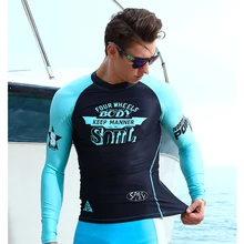 Новая спортивная защита от солнца; серфинг одежда купальник с длинными рукавами купальник Мужская одежда для ныряния ткань удобная и мягкая