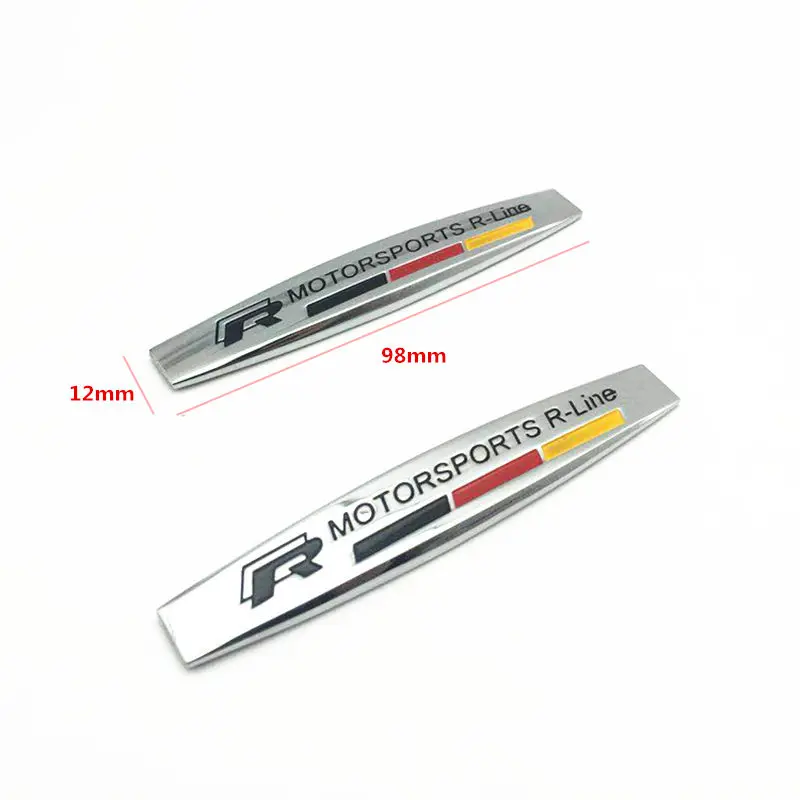 FDIK 2PCS/set Metal R RLINE MOTORSPORT Car Styling Sticker For Volkswagen VW Polo Golf Jetta MK5 MK6 Passat Car Side Decoration FDIK 2PCS/set Metal R RLINE MOTORSPORT Car Styling Sticker For Volkswagen VW Polo Golf Jetta MK5 MK6 Passat Car Side Decoration