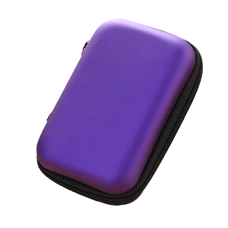 

Protable Earphone Case Headset Accessories Card USB Cable Storage Box Organizer Mini Wallet