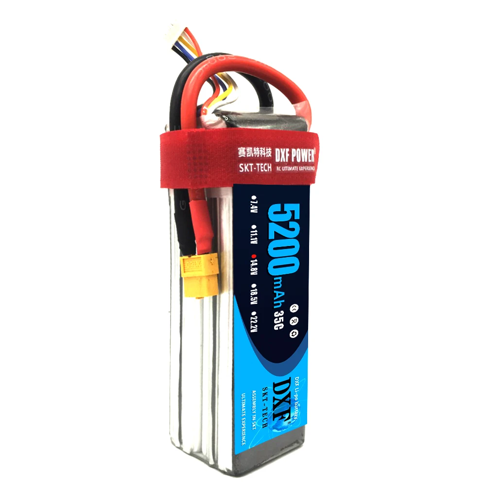 DXF 14 8 V 5200mAh 35C 4S Deans вилка LiPo аккумулятор для радиоуправляемого Evader BX автомобиля